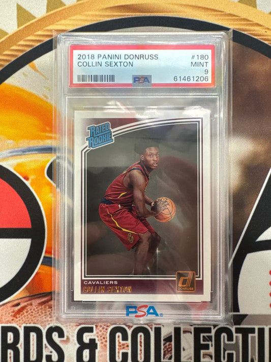 2018 Panini Donruss NBA Collin Sexton Rated Rookie PSA 9