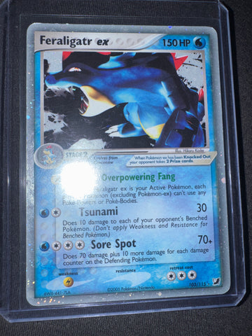 Pokemon Feraligatr ex 103/115 Unseen Forces MP