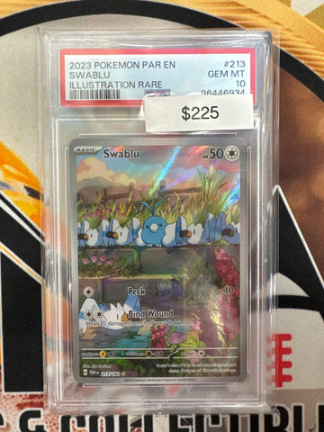 Pokemon Swablu 213/182 Paradox Rift PSA 10