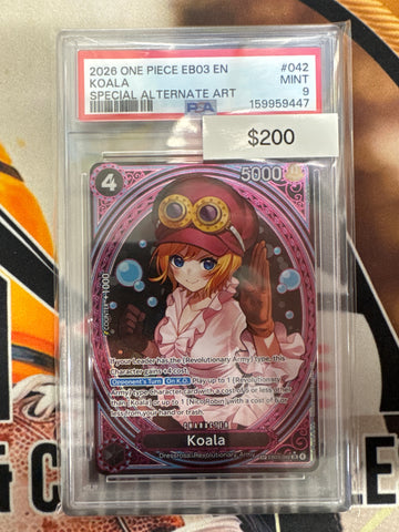2026 One Piece Koala EB03-042 Special Art Rare PSA 9