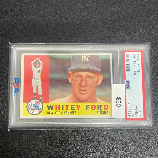 1960 MLB Topps Whitey Ford PSA 4