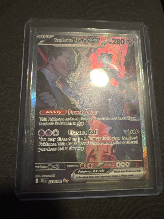 Pokemon Team Rocket’s Mewtwo Ex 231/182 Destined Rivals