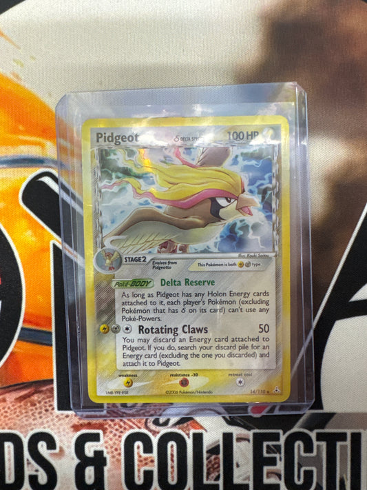 Pokemon Pidgeot Delta Species Holon Phantoms Holo 14/110
