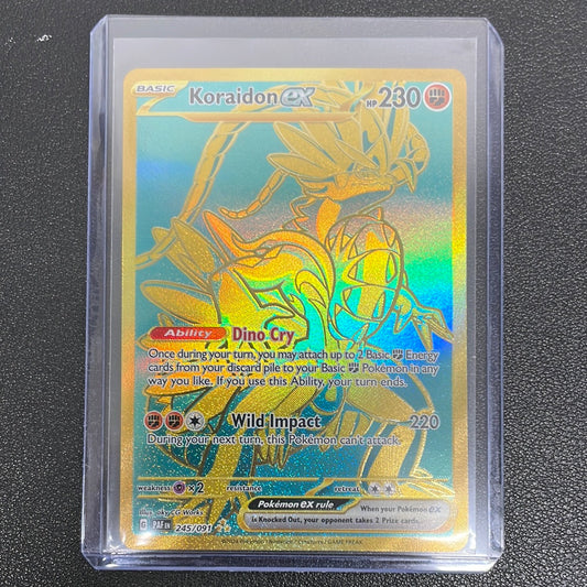 Pokémon Koraidon ex Hyper Rare (Paldean Fates) 245/091