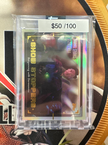 2025 Topps Marvel The Collector Doctor Strange Bargaining With Dormammu Show Stoppers /100