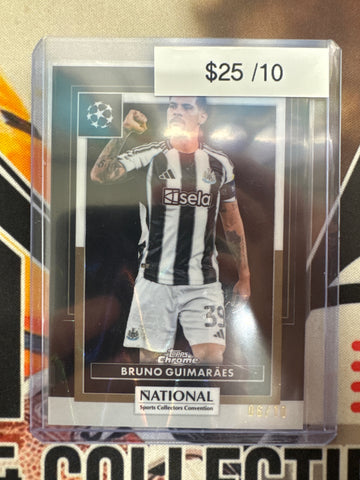 2026 Topps Chrome UCLX The National Bruno Guimaraes Black Wave Refractor /10