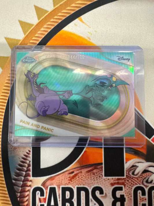 2025 Topps Chrome Disney Pain & Panic Aqua Refractor /199