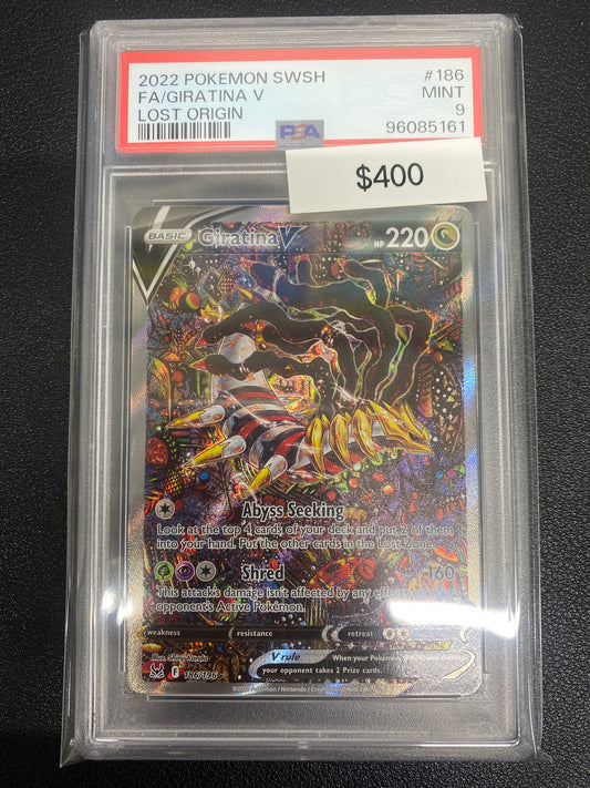 Pokémon Giratina V Alternate Full Art Lost Origin 186/196 PSA 9