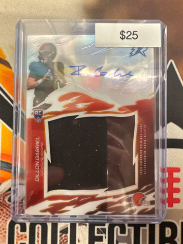 2026 Topps Resurgence MFL Dillon Gabriel Resurgence Rookie Relic Autograph Refractor