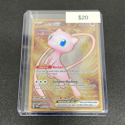 Pokémon Mew ex Metal Gold Promo 205/165 151