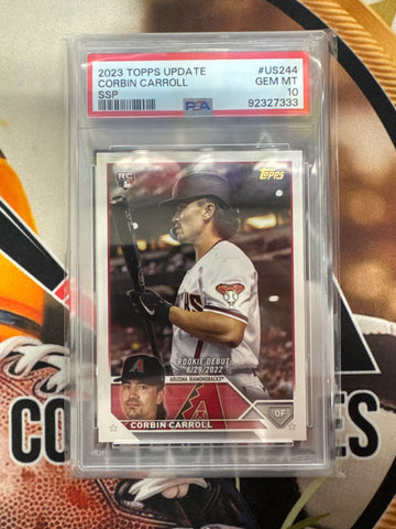 2023 Topps Update Series MLB Corbin Carroll SSP Rookie PSA 10
