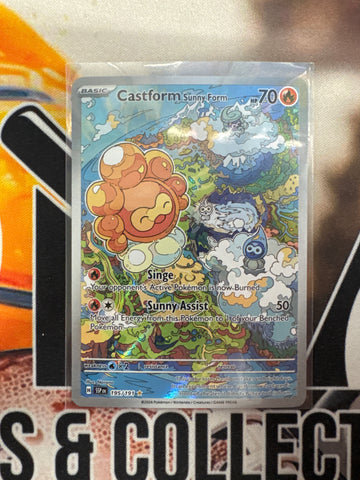 2024 Pokemon SSP English Castform Sunny Form Illustration Rare 195/191