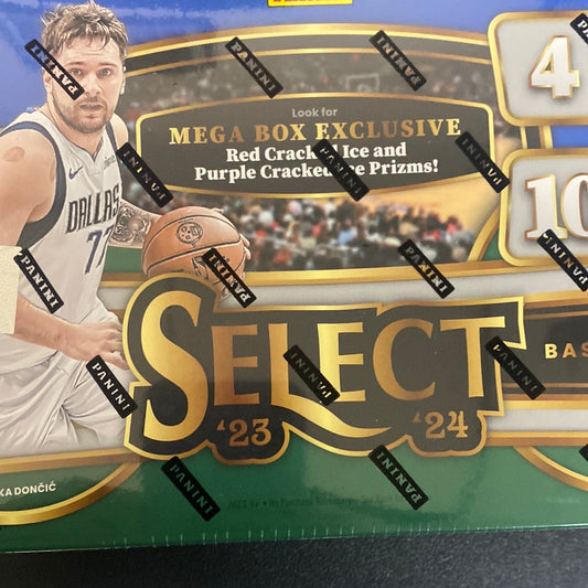 2023-24 Select NBA mega red and purple cracked ice D
