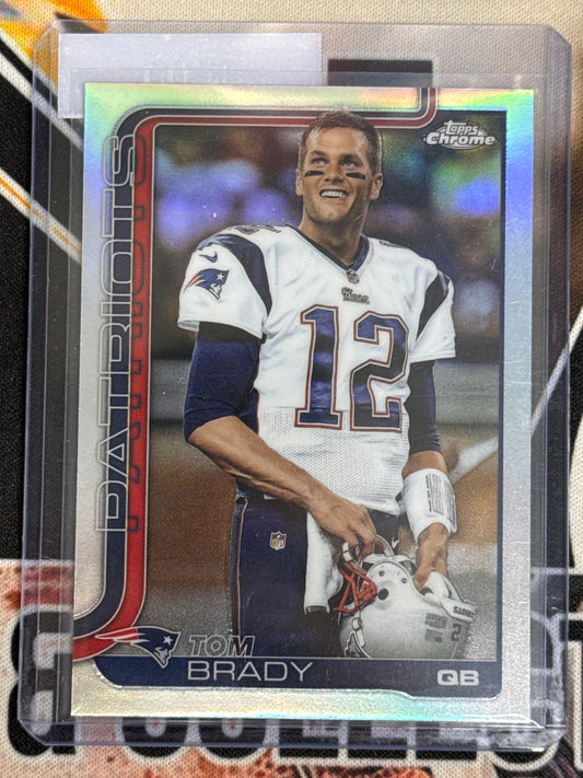 2025 Topps Chrome Football Tom Brady Image Variation Refractor SP