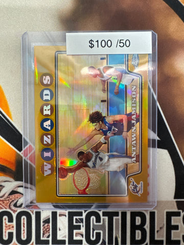 2008 Topps Chrome NBA Antawn Jamison Gold Refractor /50