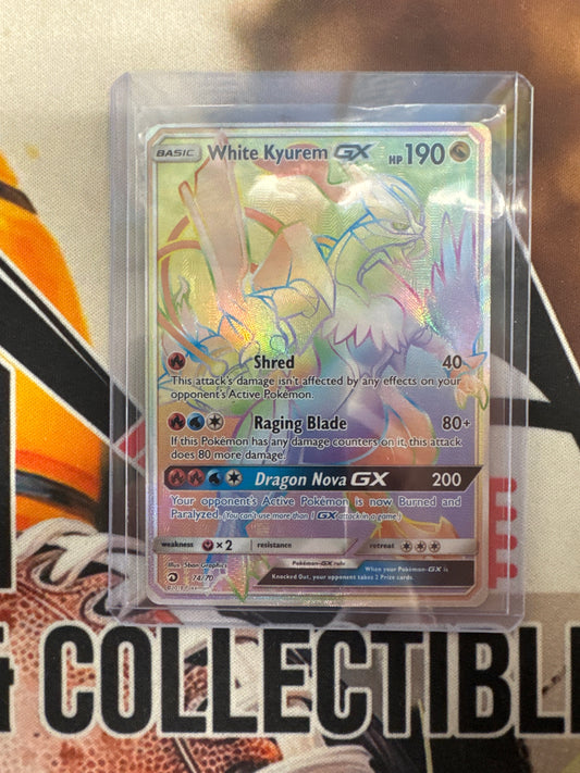 Pokémon White Kyurem GX 74/70 Dragon Majesty Secret DM