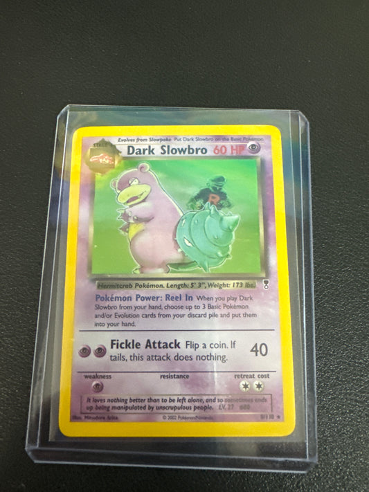 Pokemon Dark Slowbro holo 8/110 legendary collection