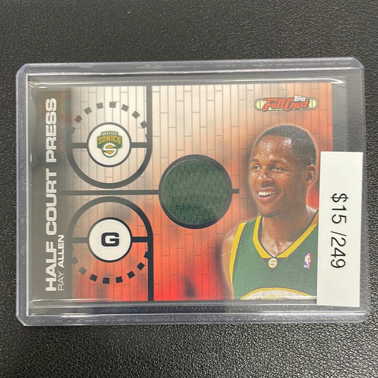 2006 Topps Full Court Ray Allen Half Court Press Patch /249