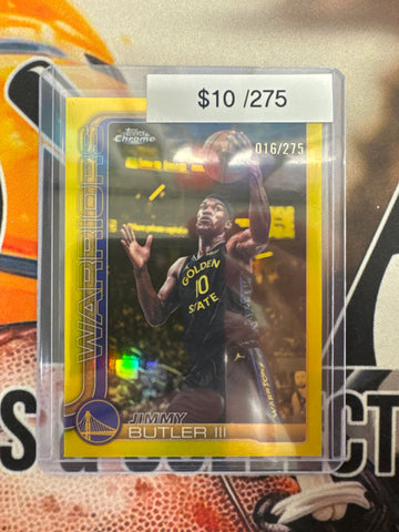 2026 Topps Chrome NBA Jimmy Butler Yellow Refractor /275