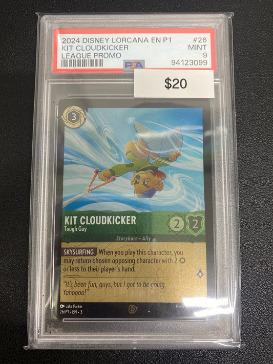 Disney Lorcana P1 League Promo Kit Cloudkicker PSA 9