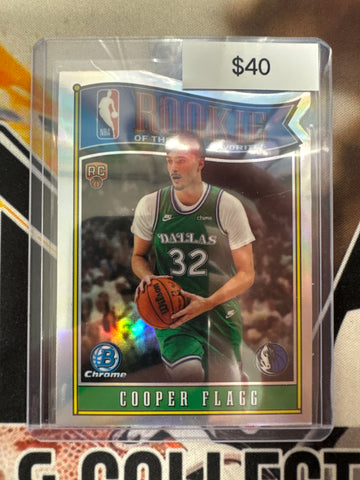 2025 Bowman Basketball Cooper Flagg Rookie Of The Year Favorites Die-Cut Refractor