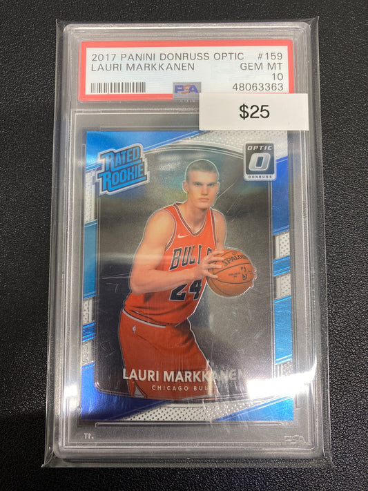 2017 Optic Lauri Markkanen Rated Rookie PSA 10