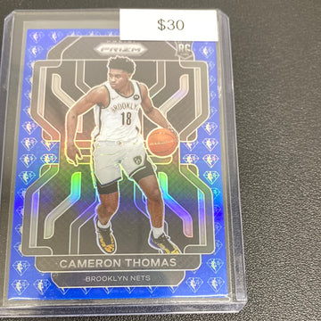 2021-22 Prizm Cameron Thomas 75th anniversary rookie