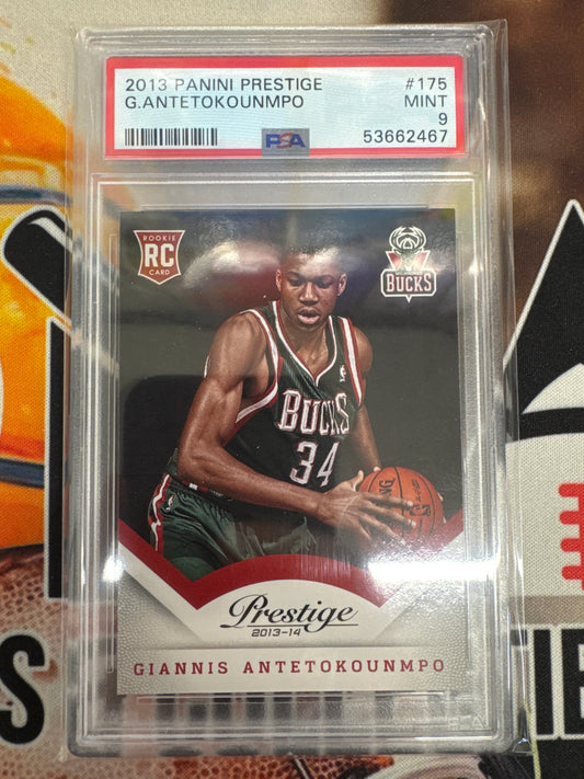 2013-14 Prestige Giannis Antetokounmpo Rookie PSA 9