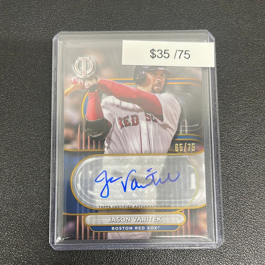 2024 MLB Topps Tribute Jason Varitek Auto /76