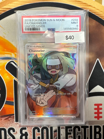 Pokemon Channeler 232/236 Unified Minds PSA 9