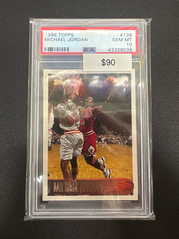 1096 Topps NBA Michael Jordan PSA 10