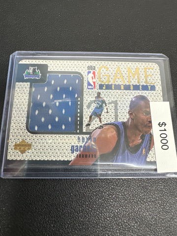 1997 Upper Deck NBA Game Jersey Kevin Garnett patch