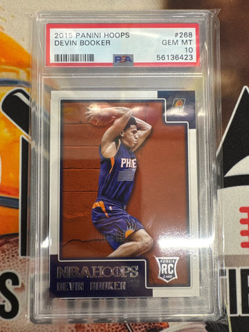 2015-16 NBA Hoops Devin Booker Rookie PSA 10