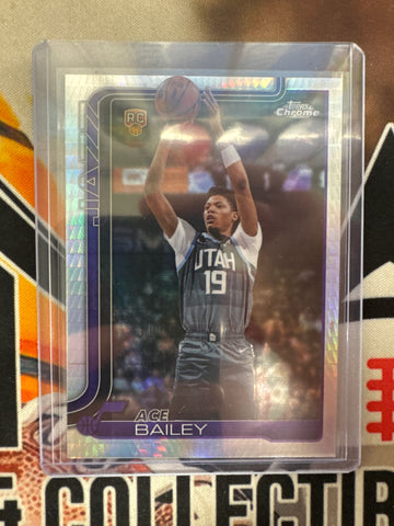2026 Topps Chrome NBA Update Ace Bailey Rookie Prism Refractor