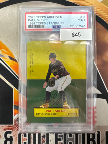 2025 Topps Archives MLB Paul Skenes 1964 Topps Stand-Ups PSA 9