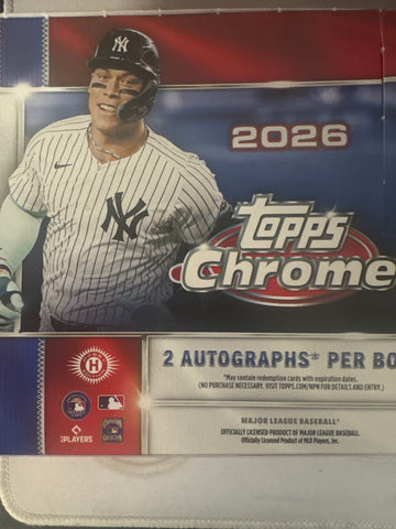 2026 Topps Chrome MLB Jumbo Hobby