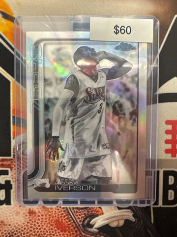 2026 Topps Chrome NBA Update Allen Iverson Negative Refractor