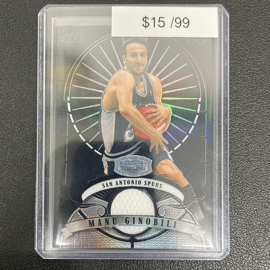 2008 Bowman Sterling Manu Ginobili Patch /99