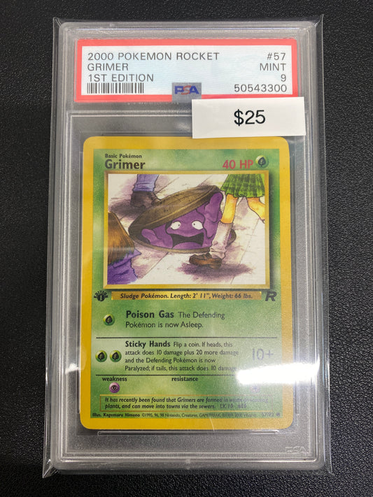 Pokémon 1st Edition Team Rocket Grimer 57/82 PSA 9