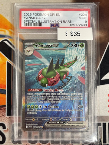 Pokémon Yanmega Special Illustration Rare Destined Rivals 228/182 PSA 9