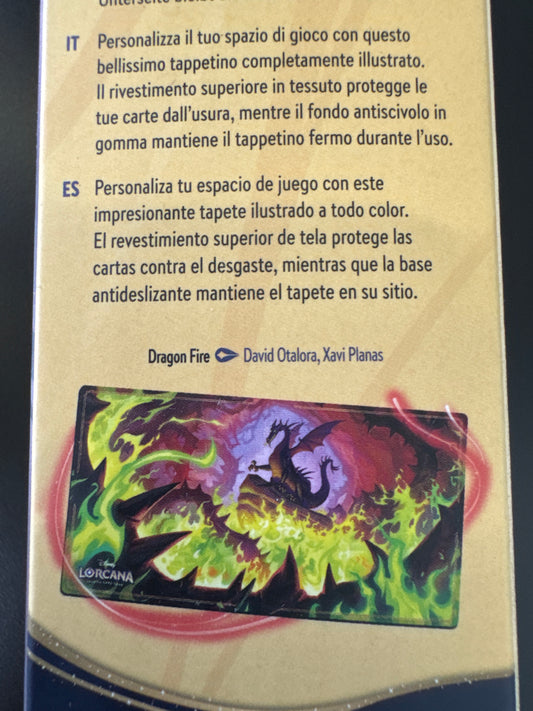 Disney Lorcana Dragon Fire Playmat