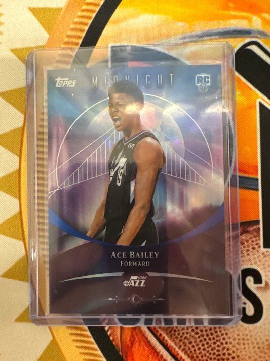 2025-26 Topps Midnight NBA Ace Bailey Rookie Refractor