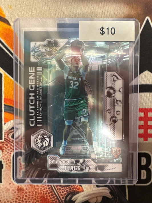 2026 Topps Chrome NBA Update Cooper Flagg Rookie Clutch Gene
