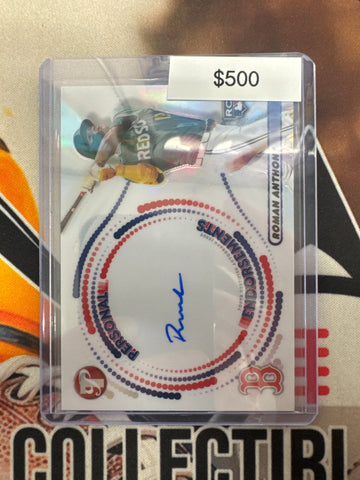 2026 Topps Pristine MLB Roman Anthony Personal Endorsements Rookie Refractor Autograph