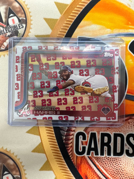 2025 Topps Series Two MLB Michael Harris Jersey Number Refractor /23