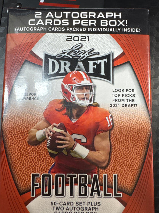 2021 Leaf Draft football blaster