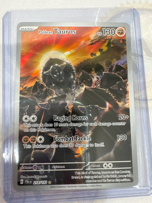 Pokemon Paldean Tauros 218/193 Paldea Evolved