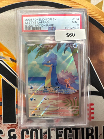 Pokemon Misty’s Lapras 194/182 PSA 9