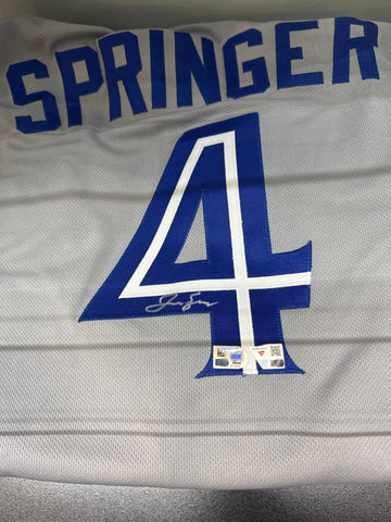 Fanatics Under Wraps George Springer Autograph Jersey Toronto Blue Jays