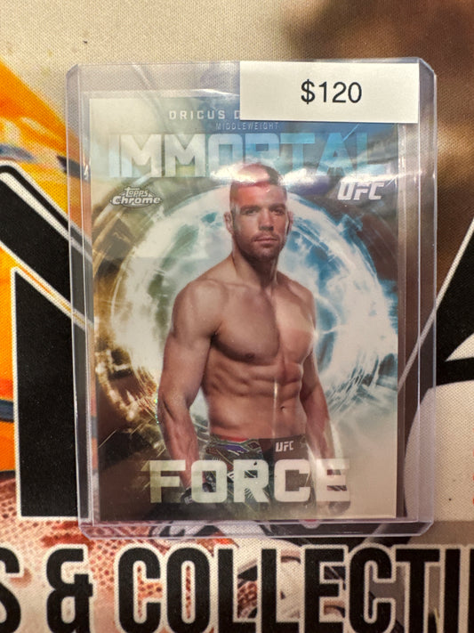 2026 Topps Chrome UFC Dricus Du Plessis Immortal Forces SSP